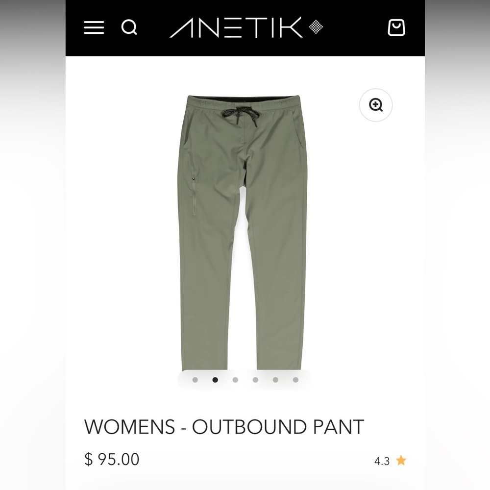 Anetik - Womens's Dark Olive Pants- Size M
